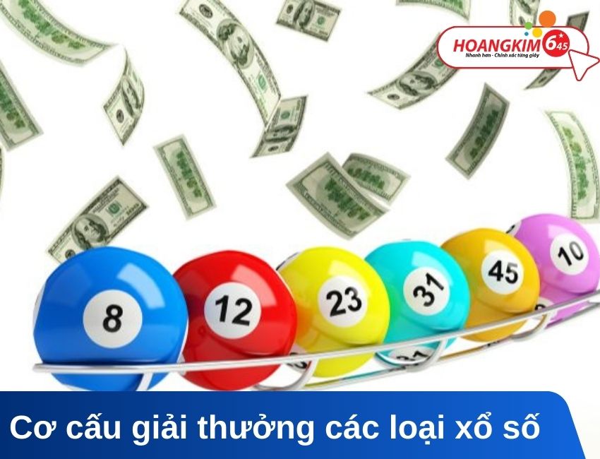 Cơ cấu giải thưởng các loại xổ số