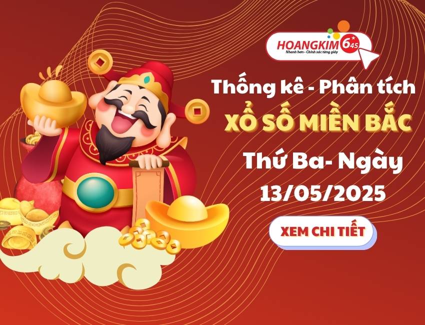 phân tích dữ liệu thống kê XSMB 13/5