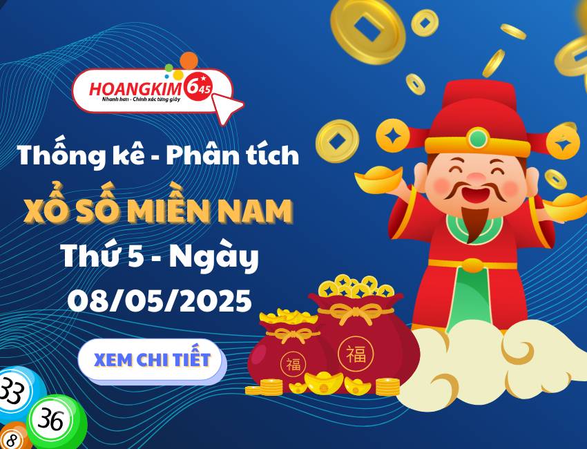 Thống Kê XSMN 8/5 Thứ 5 – TK Dữ Liệu Xổ Số Miền Nam Thứ Năm 8/5