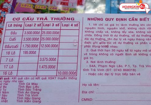 tỷ lệ trả thưởng của lô tô